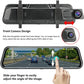 Mirror Dash Cam Full Touch Screen 9"