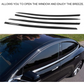 Tesla Window Visors， 4pcs Sun Rain Shade Carbon Fiber Style MOdel 3 and Y